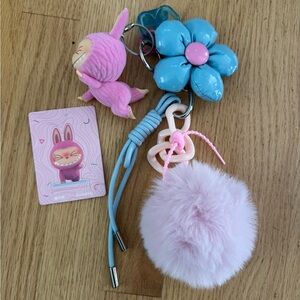 Customized Lazy Yoga Keychain - Authentic Popmart